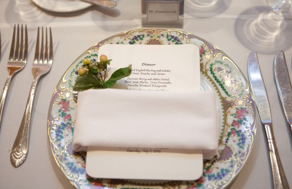 Table Setting with Hypericum Berries