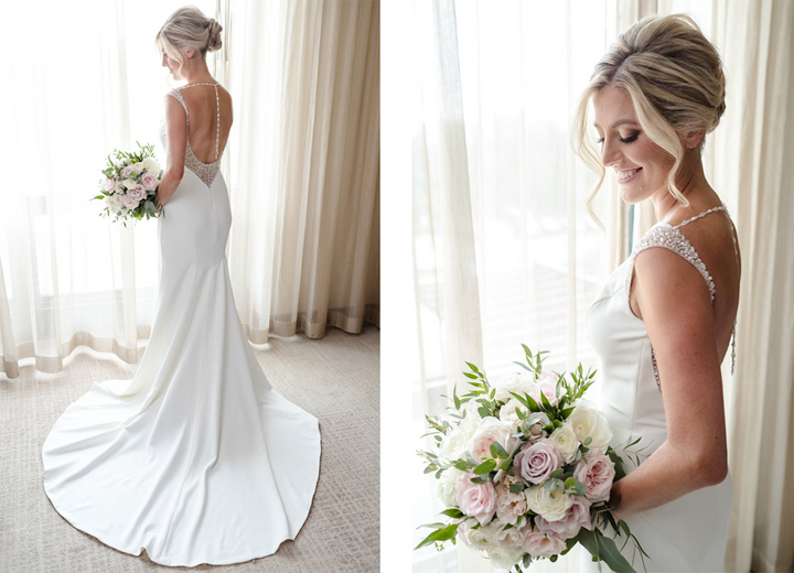 Pink, Lavender and White Bridal Bouquet
