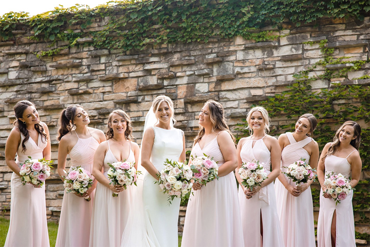 Pretty Pink and White Wedding