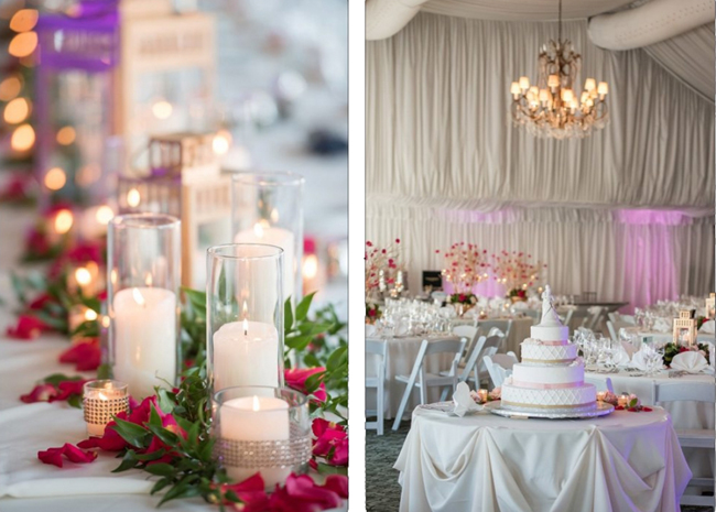 Pink, White and Gold Reception