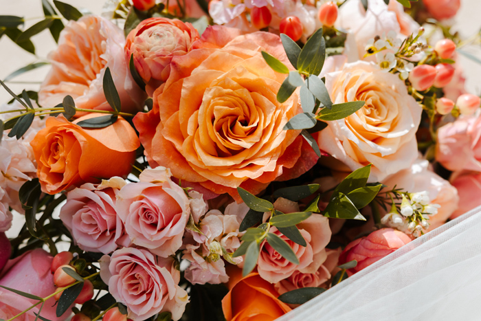 Peach, Pink and Coral Bouquet