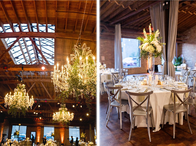 Chandeliers with Floral Decorations