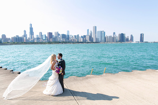 Lakefront Bride and Groom