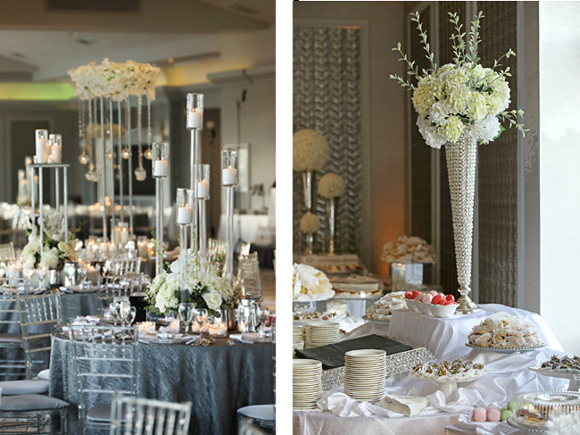 Silver and White Wedding Theme