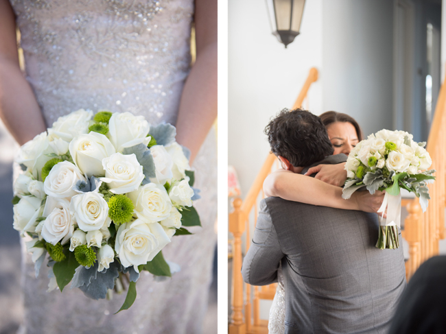 Bridal Bouquet and Couple