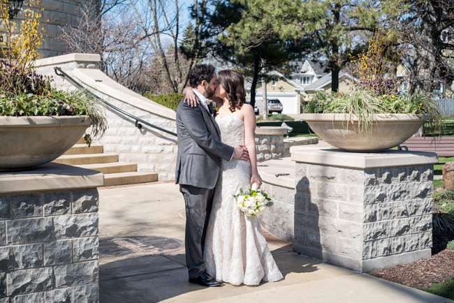 Suburban Bride and Groom