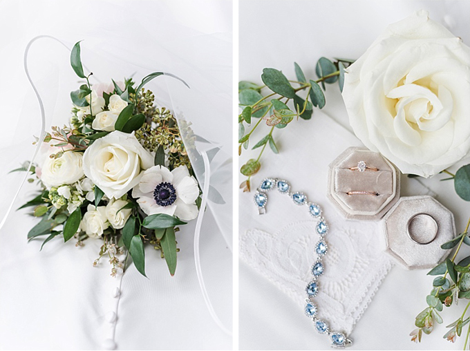 White and Sage Wedding