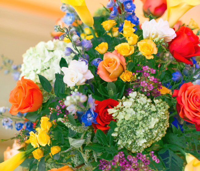 Bright Summer Flowers Centerpiece