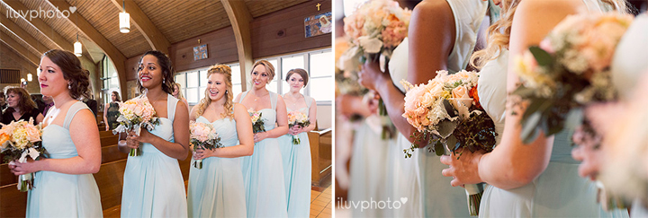 Pink, Peach and Pale Blue Wedding