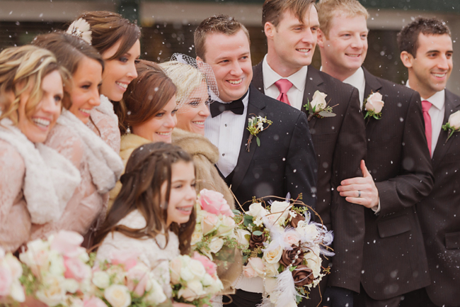 Pink and White Wedding Party
