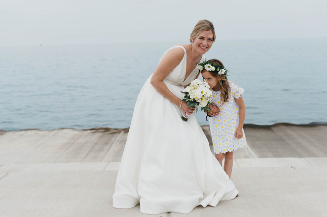 Bride and Flower Girl
