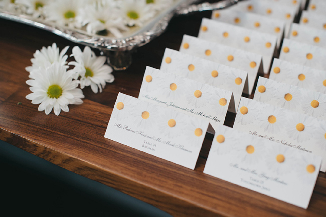Daisies and Placecards