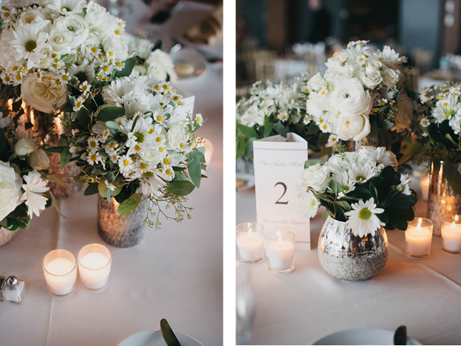 Romantic White Centepieces