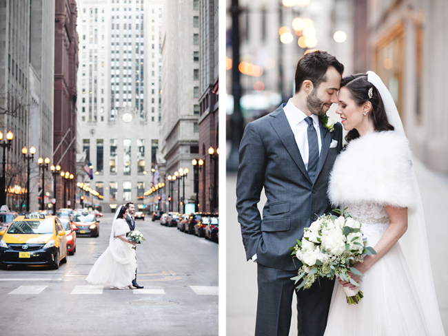 Downtown Chicago Bride and Groom
