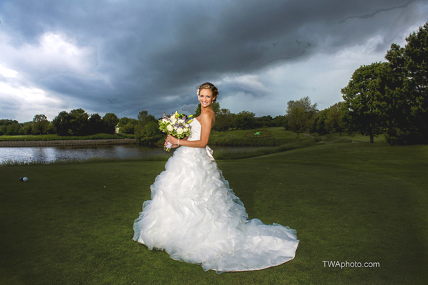 Bride and Bouquet
